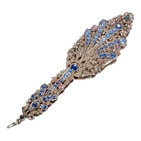 An antique silver and paste lorgnette