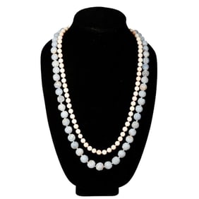 Two beaded necklaces