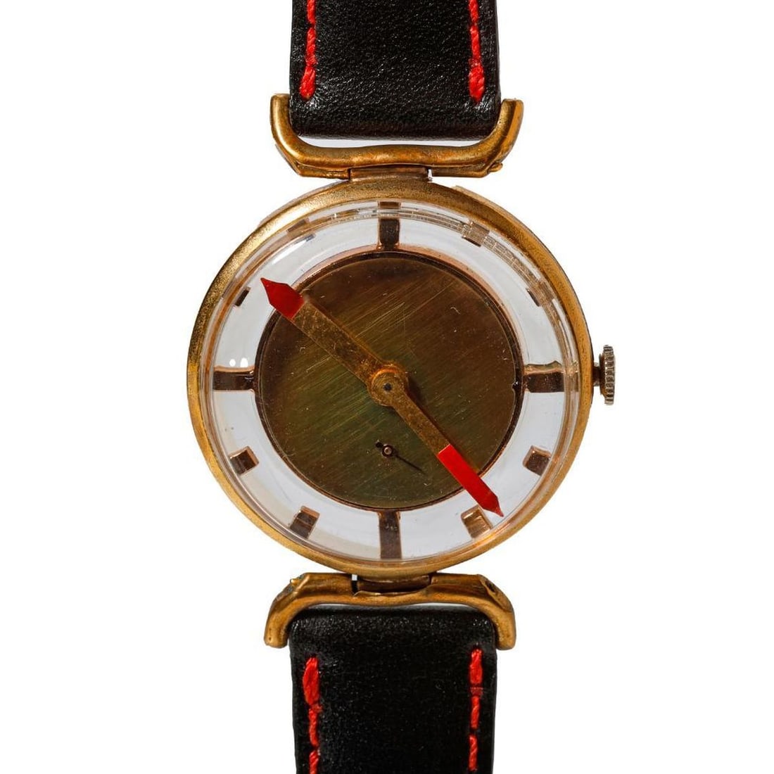 Vintage 50's Skeleton Watch: Vintage 50's Skeleton Watch. NOTE: All watches are sold as is regardless of functionality. Please examine the provided photos to evaluate each piece. All watches in the sale have been in storage since