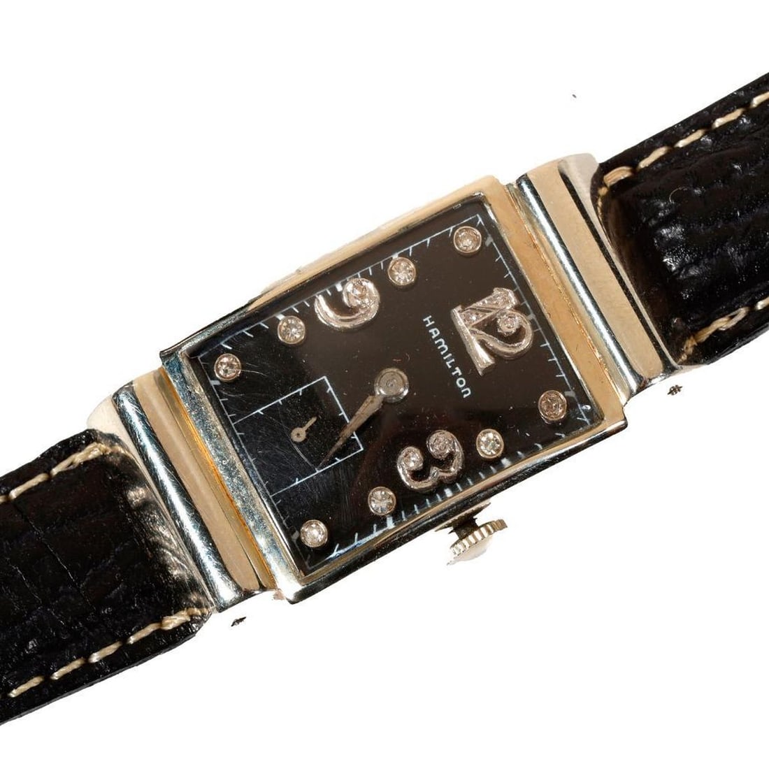 Vintage Hamilton Hooded Lugs: Vintage Hamilton Hooded Lugs. NOTE: All watches are sold as is regardless of functionality. Please examine the provided photos to evaluate each piece. All watches in the sale have been in storage sinc