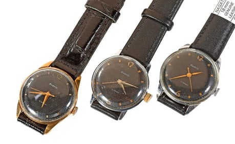 Three Vintage Raketa Soviet Watches