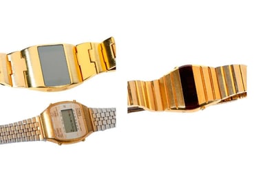 Three Vintage Digital Led Watches