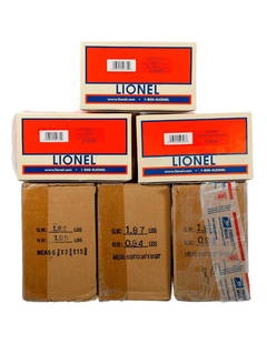 (6) Lionel O Gauge Milwaukee Milk Car Reefers: (6) Lionel O Gauge Milwaukee Road Milk Car Reefers 6-52343 Hiawatha Milk Car in unopened original packaging including the corrugated shipping carton. 6-52343 Hiawatha Milk Car in unopened original pac