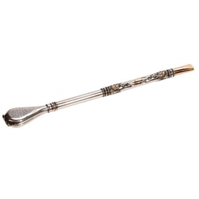 Argentinian Silver and and Rose Gold Bombilla/Straw