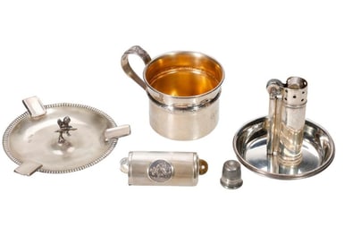 Group of Silver Personal Items and Accoutrements