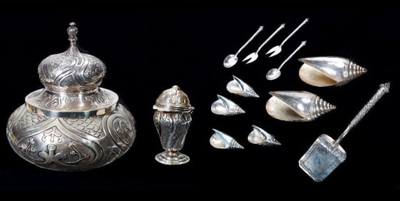 Group of Southeast Asian and Other Silver Objects