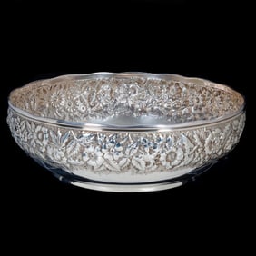 Duhme & Co. Sterling Repousse Bowl