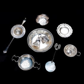 Assortment of Sterling Tea and Table Items