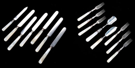 Vintage Silver Plate/Steel Knives and Forks