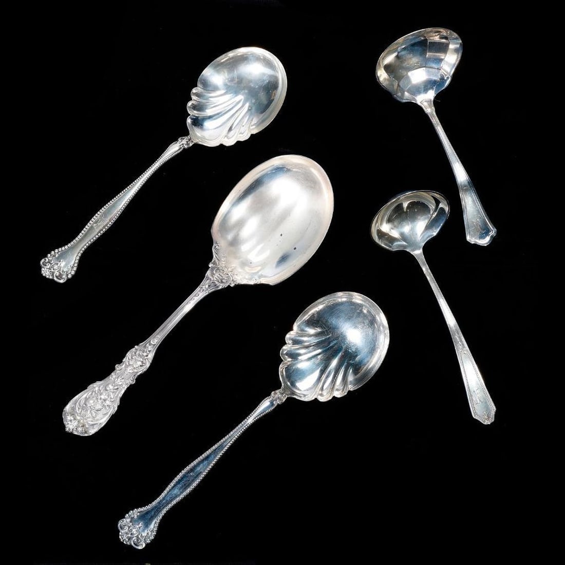 A Reed & Barton Serving Spoon, with four others (1 of 5)