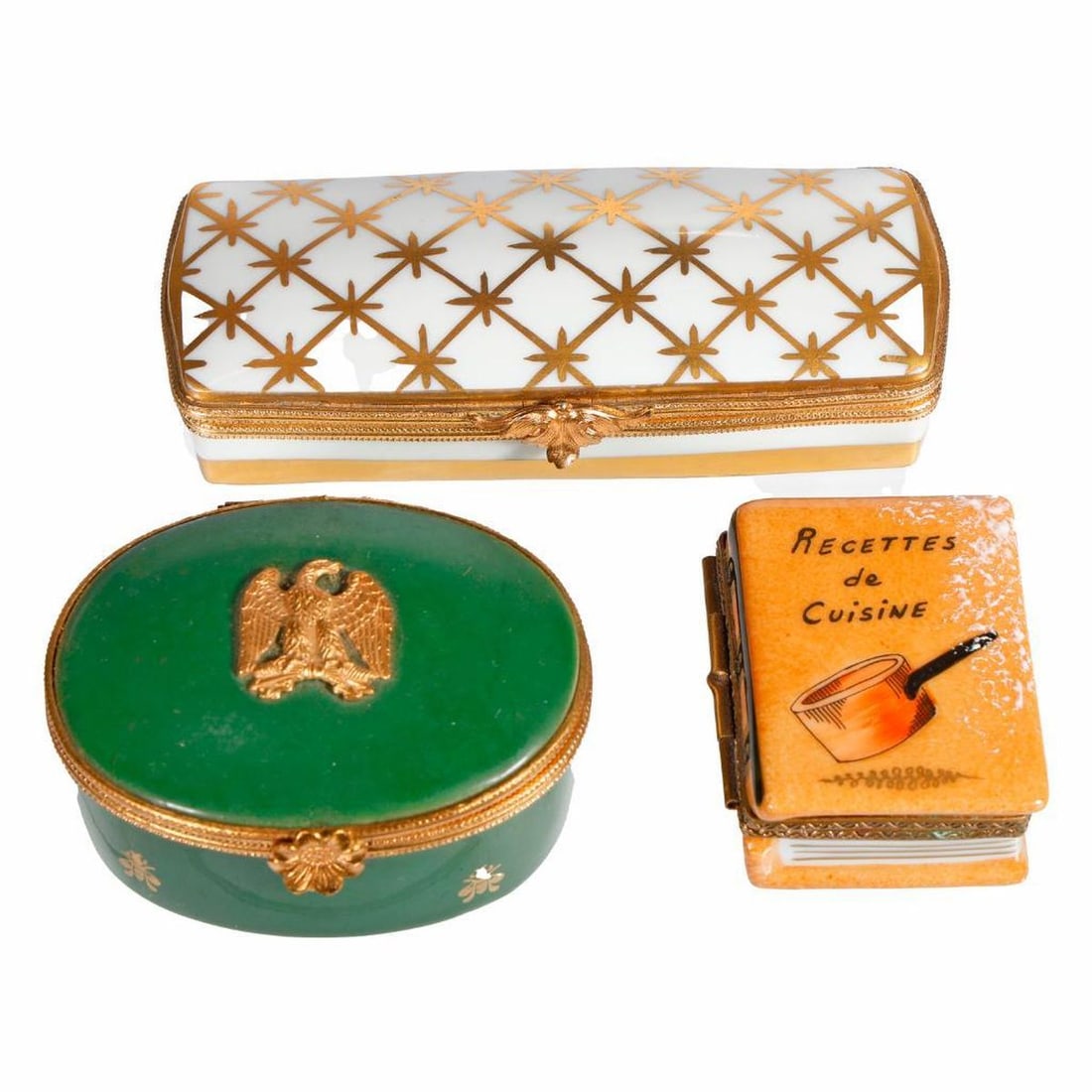 Three Limoges Porcelain Boxes (1 of 5)