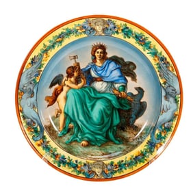 Italian Majolica Faience Charger, 19th Century