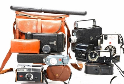Group of Vintage Cameras and Accessories