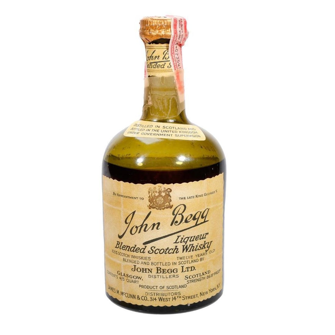 Vintage John Begg Blended Scotch Whisky (1 of 4)