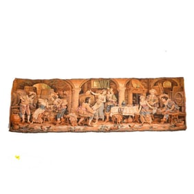Tavern Cavaliers Wall Hanging, with other textiles