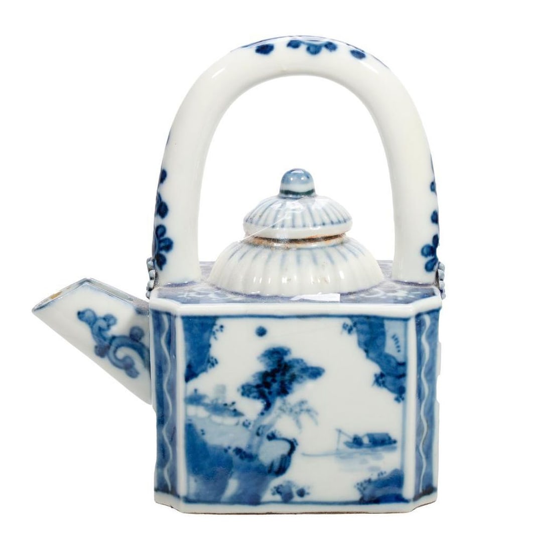 Chinese Blue and White Small Teapot (1 of 3)