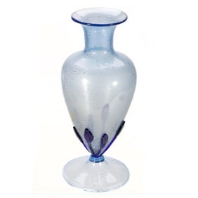 Blue Murano Glass Vase
