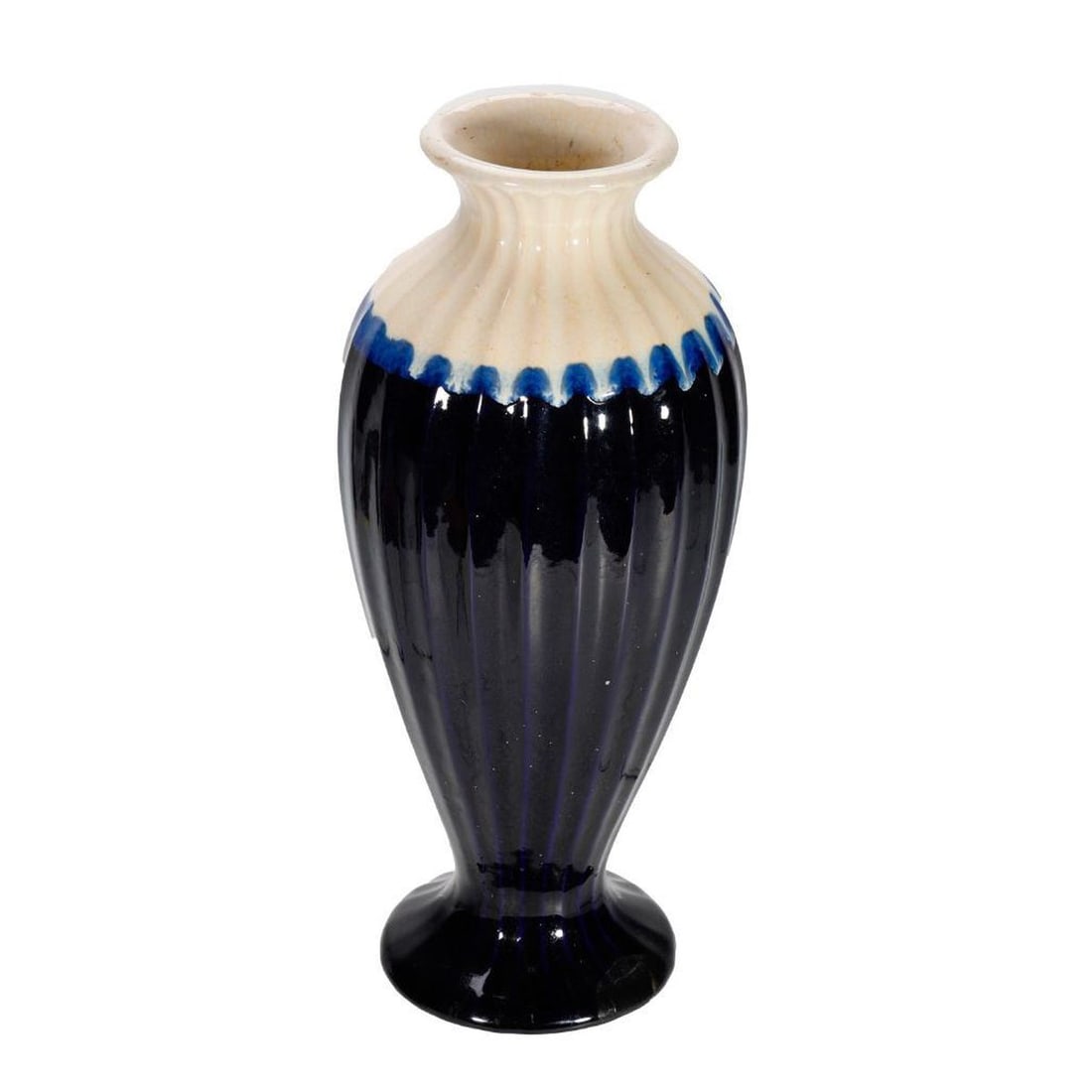 Fulper Pottery Blue and White Vase (1 of 2)