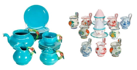 Grouping of Italian Hand-Painted Ceramics