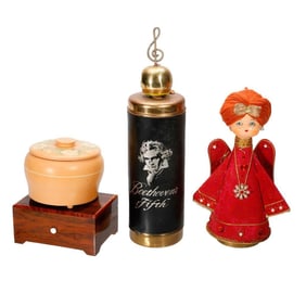 Four Vintage Music Boxes