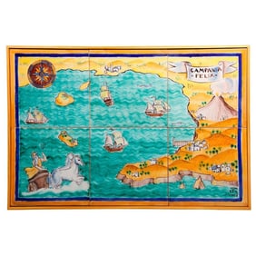 Italian Majolica Tile Picture of Compania