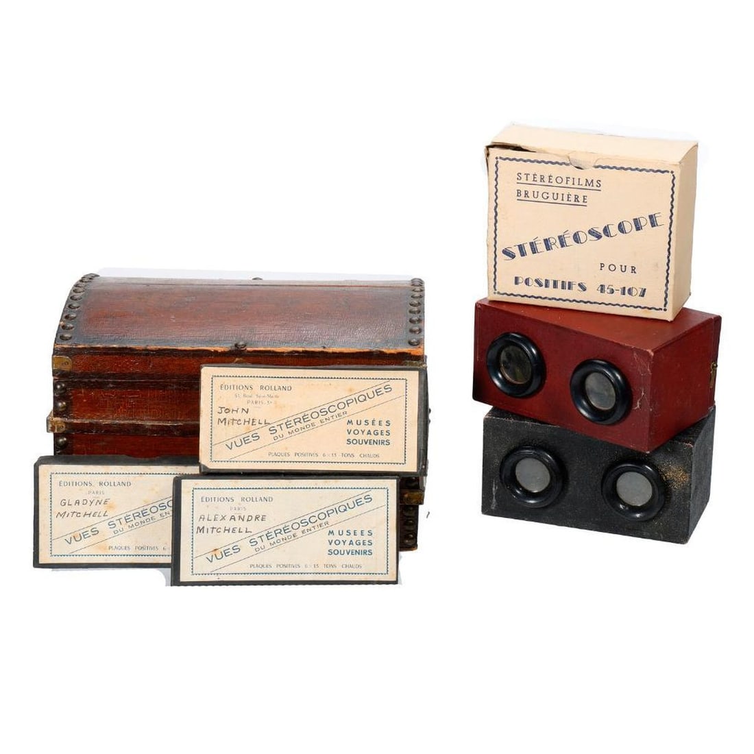 Set of Vues Stereoscopiques Paris Slides and Viewers (1 of 9)