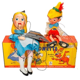 Disney Alice in Wonderland and Pinocchio Marionettes