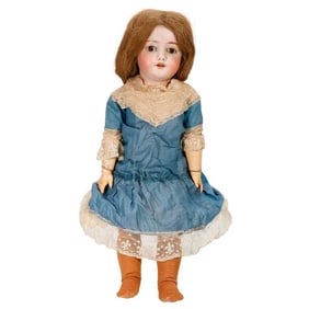 Simon & Halbig Bisque Head Doll with Clothing/Accessories