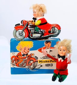 Vintage German Schuco Mirako-Peter, with a Tumbling Peter
