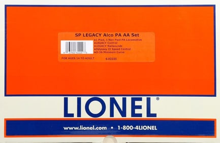 Lionel O Gauge 6-82220 Southern Pacific PA-PA Diesel Locomotive Set