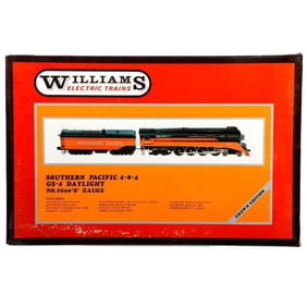 Williams O Gauge 3 Rail Southern Pacific 4-8-4 GS-4 Daylight Steam Locomotive