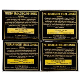 Weaver O Gauge 3-Rail Canadian Pacific (4) Deluxe Coaches