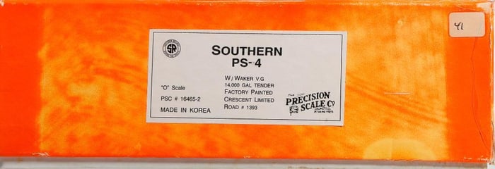 Precision Scale Co. Southern PS-4 4-6-2 Pacific