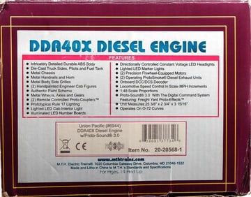 MTH O Gauge Union Pacific DDA40X Diesel Locomotive