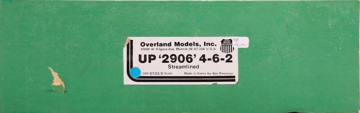 Overland Models UP '2906' Streamlined 4-6-2