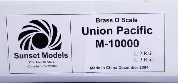 Sunset Models Brass O Scale UP M-10000 3-Rail
