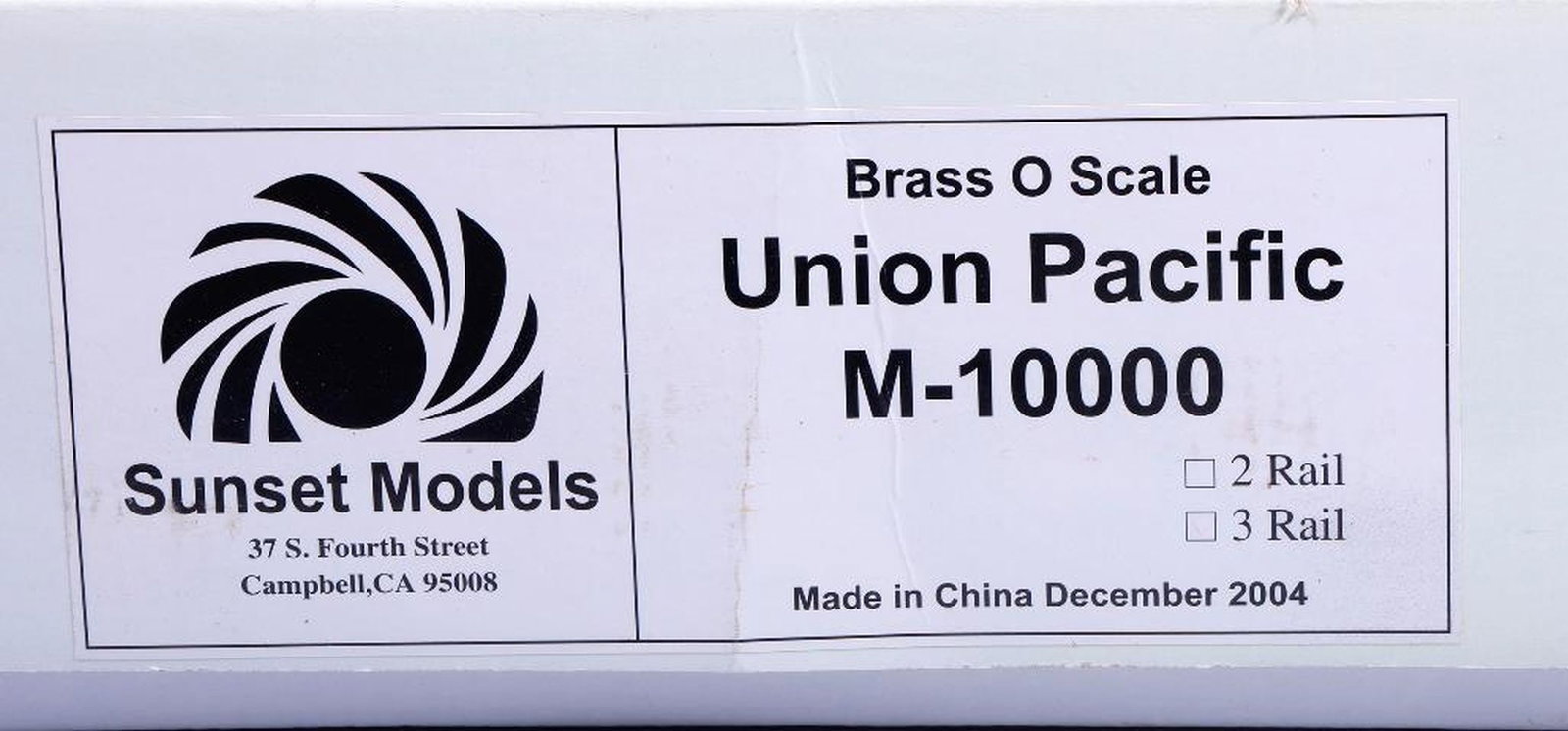 Sunset Models Brass O Scale UP M-10000 3-Rail (1 of 2)