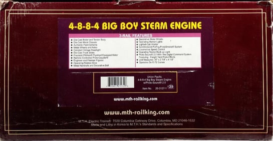 MTH O Gauge Union Pacific 4-8-8-4 Big Boy Steam Loco