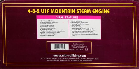 MTH O Gauge Canadian National 4-8-2 Steam Loco