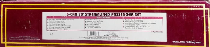 MTH O Gauge Great Northern 5-Car Streamline Set