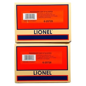 Lionel O Gauge California Zephyr 18" Aluminum 2-Pack
