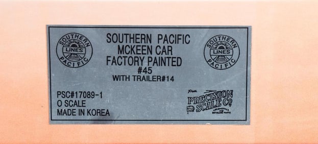 Precision Scale O Scale McKeen Car #45 & Trailer #14