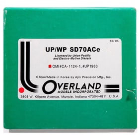 Overland OMI #CA-1124-1 #UP-1983 O Gauge UP/WP SD70ACe