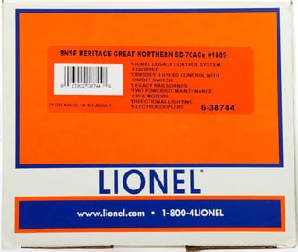 Lionel O Gauge BNSF Heritage GN SD-70ACe #1899