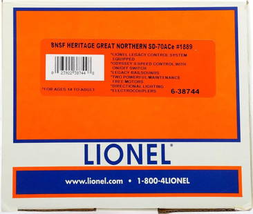 Lionel O Gauge BNSF Heritage GN SD-70ACe #1899: Lionel O Gauge 6-38744 BNSF Heritage Great Northern SD-70ACe #1899 Diesel Locomotive in original shelf worn box