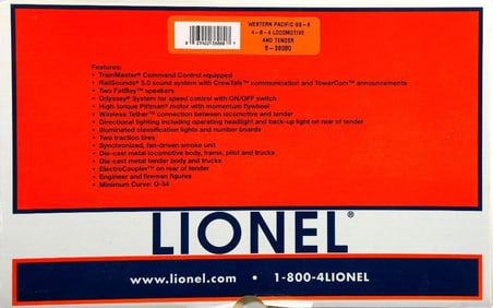 Lionel O Gauge Western Pacific G8-6 4-8-4 Loco & Tender