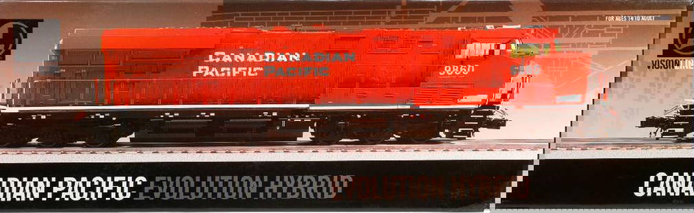 Lionel O Gauge Canadian Pacific Evolution Hybrid Loco: Lionel O Gauge 6-28320 Canadian Pacific Evolution Hybrid Locomotive in original box.