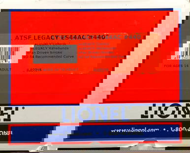 Lionel O Gauge Santa Fe ES44AC #440 Diesel Loco: Lionel O Gauge 6-82215 Santa Fe ES44AC #440 Diesel Locomotive in original shelf worn box.