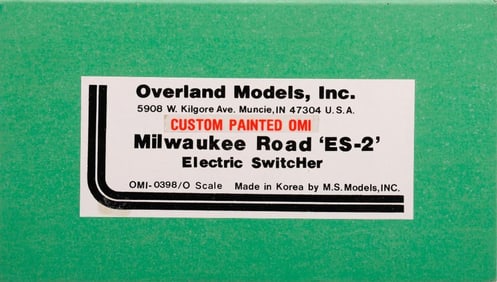 Overland O gauge Custom Paint Milwaukee ES-2
