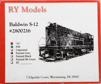 RY Models O Gauge Baldwin S-12 Southern Pacific #2114
